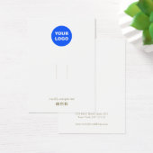 ロゴの追加ホワイトヘアクリップバレットディスプレイカード (デスク)