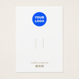 ロゴの追加ホワイトヘアクリップバレットディスプレイカード