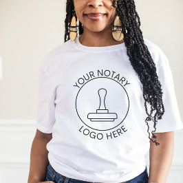 ロゴの追加ミニマルQRプロモーション公証人カスタム Tシャツ