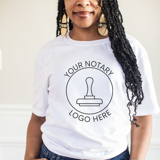 ロゴの追加ミニマルQRプロモーション公証人カスタム Tシャツ
