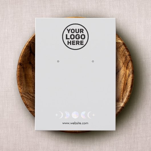 ロゴの追加ムーンフェイズ〔占星術の〕十二宮図イヤリングディスプレイブシン 名刺