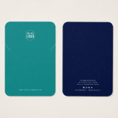 ロゴの追加モダンカスタムカラーネックレスディスプレイカード (正面&裏面)