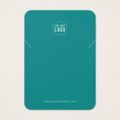 ロゴの追加モダンカスタムカラーネックレスディスプレイカード (正面)