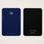 ロゴの追加モダンカスタムカラーネックレスディスプレイカード (正面&裏面)