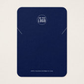 ロゴの追加モダンカスタムカラーネックレスディスプレイカード (正面)