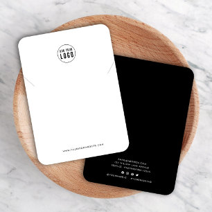 ロゴの追加モダンカスタムカラーネックレスディスプレイカード