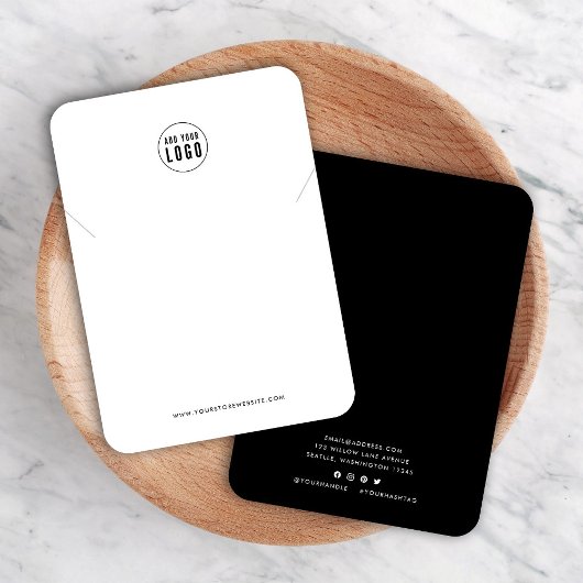 ロゴの追加モダンカスタムカラーネックレスディスプレイカード