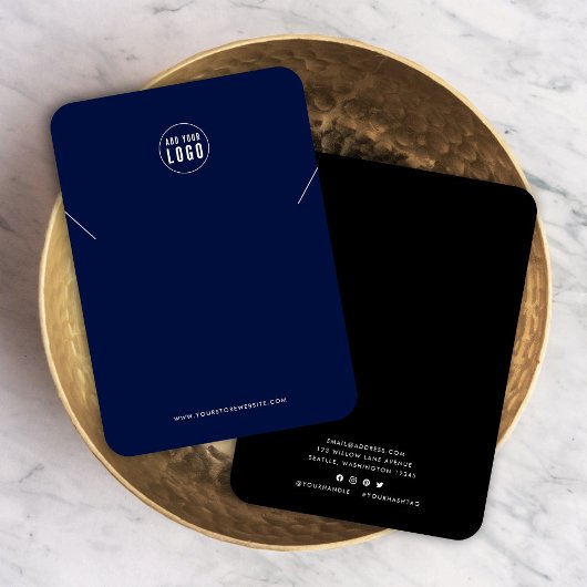 ロゴの追加モダンカスタムカラーネックレスディスプレイカード