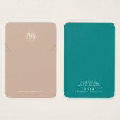 ロゴの追加モダンカスタムカラーネックレスディスプレイカード (正面&裏面)