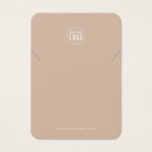 ロゴの追加モダンカスタムカラーネックレスディスプレイカード (正面)