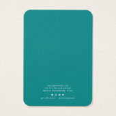 ロゴの追加モダンカスタムカラーネックレスディスプレイカード (裏面)