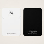 ロゴの追加モダンカスタムカラーネックレスディスプレイカード (正面&裏面)