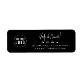 ロゴの追加モダンScript Shop Connectのカスタム色 ラベル (正面)