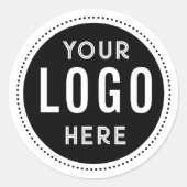 ロゴの追加封筒用シールシール ラウンドシール (正面)