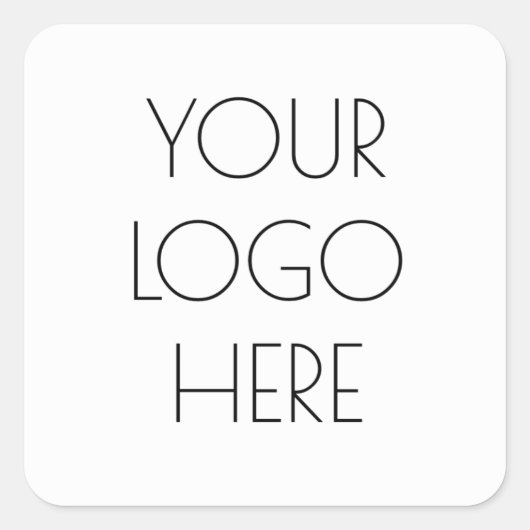 ロゴの追加封筒用シール スクエアシール (正面)