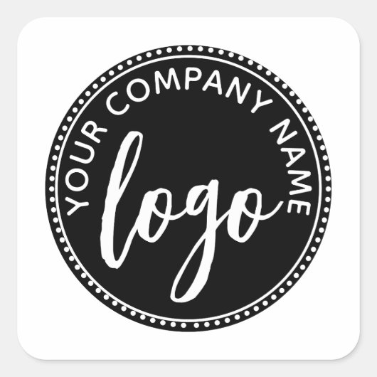 ロゴの追加封筒用シール スクエアシール (正面)