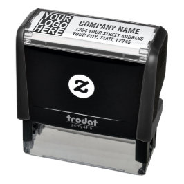 ロゴの追加差出人住所 セルフインキングスタンプ