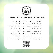ロゴの追加文字QRコード営業時間 ウィンドウサイン (シート3)