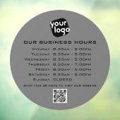 ロゴの追加文字QRコード営業時間 ウィンドウサイン (シート3)