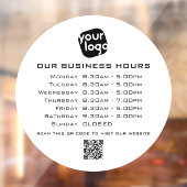 ロゴの追加文字QRコード営業時間 ウィンドウサイン (シート2)