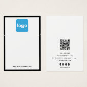 ロゴの追加白黒ネックレスディスプレイホルダー (正面&裏面)