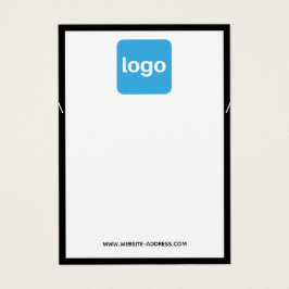 ロゴの追加白黒ネックレスディスプレイホルダー