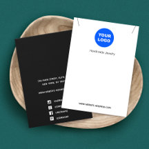 ロゴの追加白黒ネックレスペンダントディスプレイ