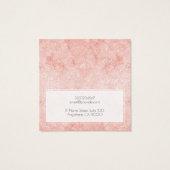 ロゴの追加赤面ピンクグリッター大理石イヤリングディスプレイ (裏面)