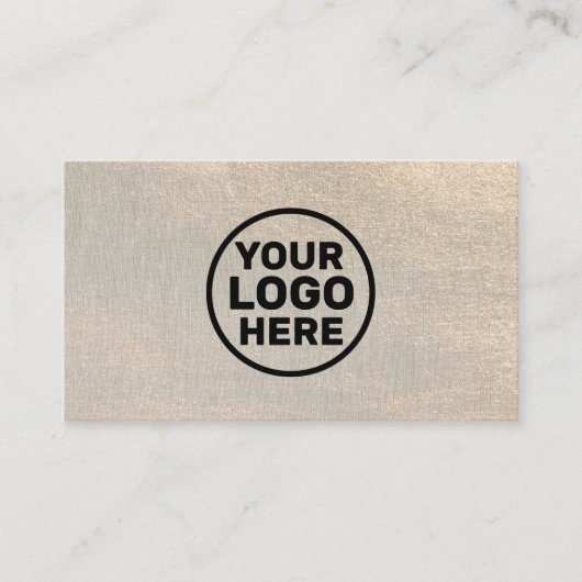 ロゴの追加金ゴールドファイル名刺 名刺 (正面)