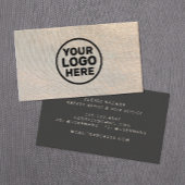 ロゴの追加金ゴールドファイル名刺 名刺