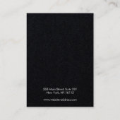 ロゴの追加金ゴールドムーンフェイズブラックイヤリングディスプレイ 名刺 (裏面)
