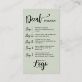 ロゴの追加 – デカールアプリケーショ気にンカード 名刺 (正面)