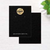 ロゴの追加 – ブラックイヤリングディスプレイカード (デスク)