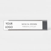 ロゴの追加 | プロフェッショナルミニマル デスクネームプレート (正面)