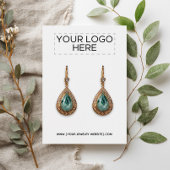 ロゴの追加 – ホワイトイヤリングディスプレイカード