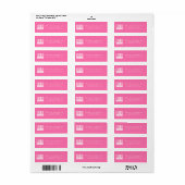 ロゴの追加 |モダン差出人住所 ラベル (フルシート)