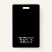 ロゴの追加 |名前をカスタムする バッジ (裏面)