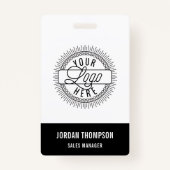 ロゴの追加 |名前をカスタムする バッジ (正面)