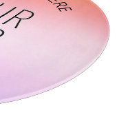 ロゴの追加 |日カラフルの入りグラデーション色 カッティングボード (角)