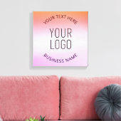 ロゴの追加 |日カラフルの入りグラデーション色 キャンバスプリント (インサイチュ (リビング))