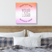 ロゴの追加 |日カラフルの入りグラデーション色 キャンバスプリント (インサイチュ (寝室))