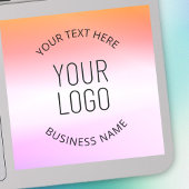 ロゴの追加 |日カラフルの入りグラデーション色 シール