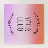 ロゴの追加 |日カラフルの入りグラデーション色 ジグソーパズル (横)