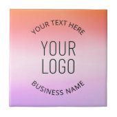 ロゴの追加 |日カラフルの入りグラデーション色 タイル (正面)