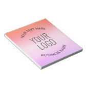 ロゴの追加 |日カラフルの入りグラデーション色 ノートパッド (アングル)