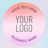 ロゴの追加 |日カラフルの入りグラデーション色 ラウンドシール