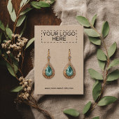 ロゴの追加 – Premium Kraftイヤリングディスプレイカード