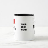 ロゴの追加I Love Monthエンド会計引用文 マグカップ (中央)