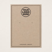 ロゴの追加Kraftイヤリングディスプレイカード (正面)