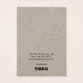 ロゴの追加Kraftイヤリングディスプレイカード (裏面)